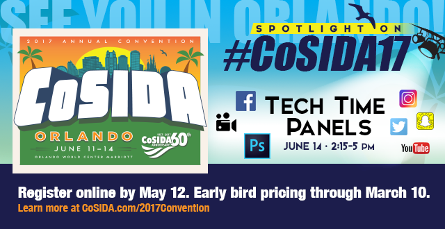 #CoSIDA17 Convention InSIDer: 